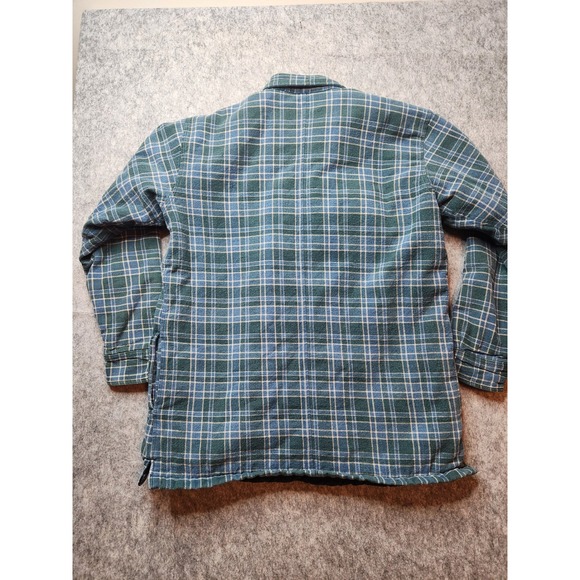 Cabelas Mens Large Flannel Button Up Shirt Jacket Shacket Size L - Picture 5 of 15